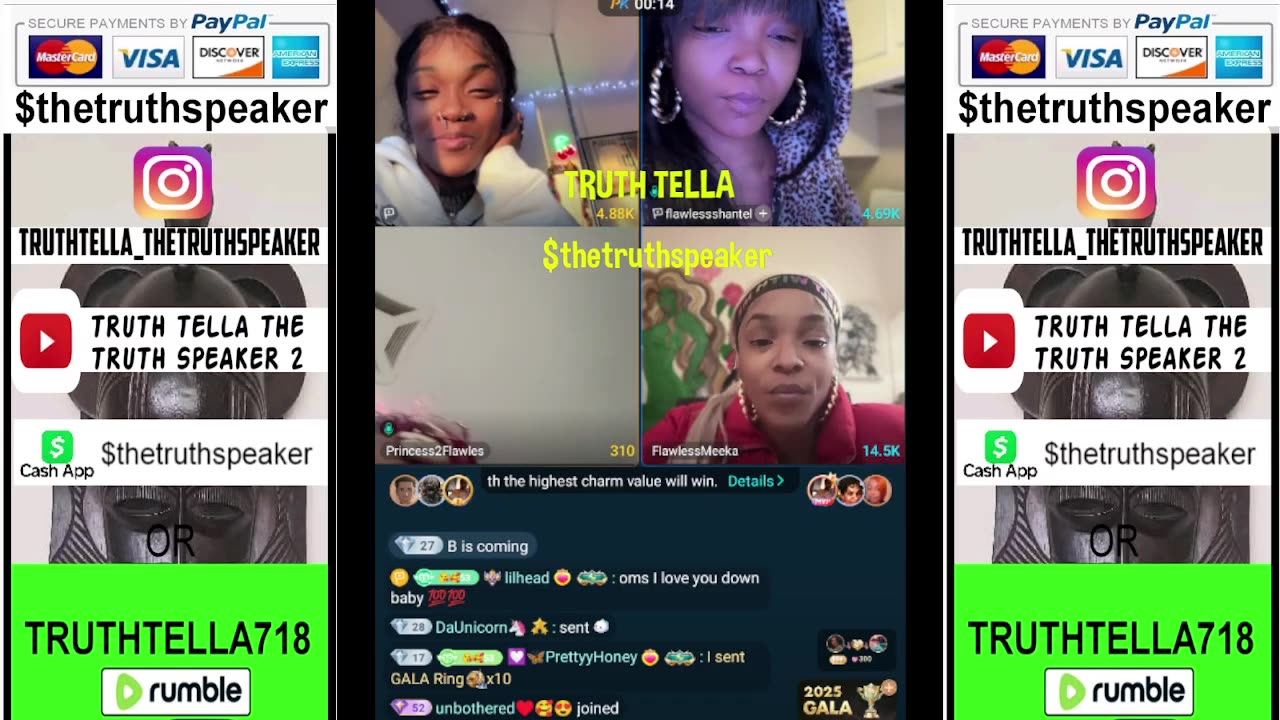 THE FLAWLESS SISTERS PK FLAWLESSBABY, FLAWLESSSHANTEL, FLAWLESSMEEKA & PRINCESS2FLAWLESS