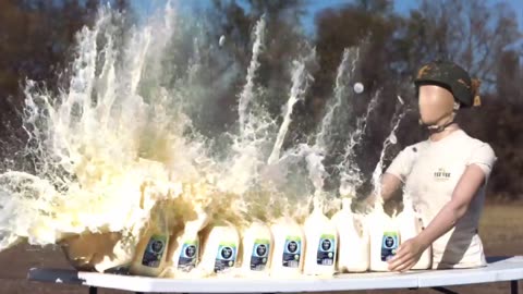 How Much Egg Nog Does it Take to Stop a Bullet?