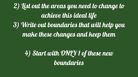 Boundaries Create the Life you Want