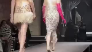 Must Watch: Doja Cat getting up to help the Model that fell at the Valentino Cou