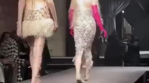 Must Watch: Doja Cat getting up to help the Model that fell at the Valentino Cou