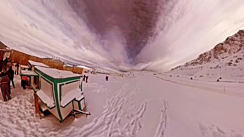Snow park in Farellones Chile