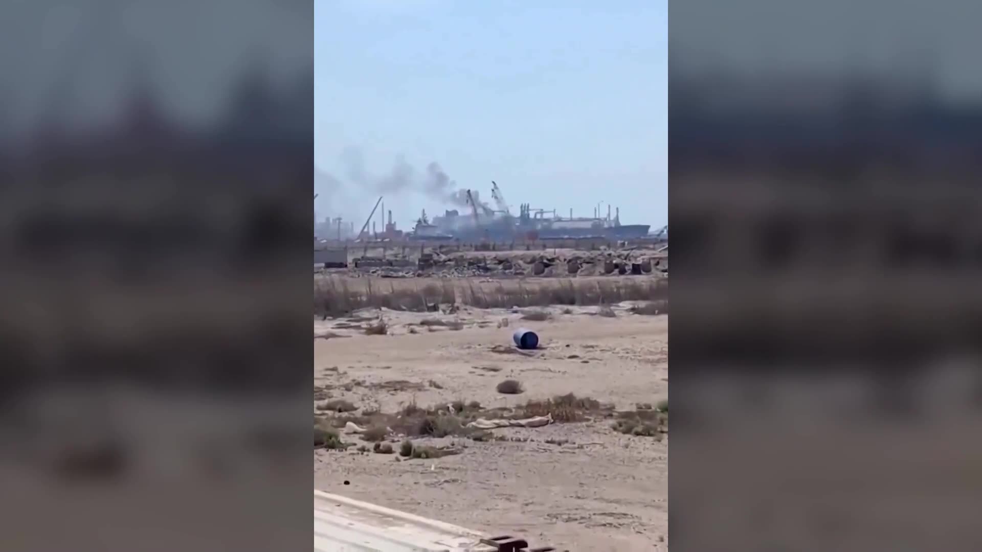 Drone hits U.S. gas storage tanker at Egyptian port, security firm says