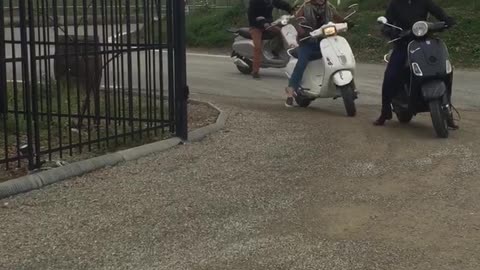 Vespa Crash in Tuscany