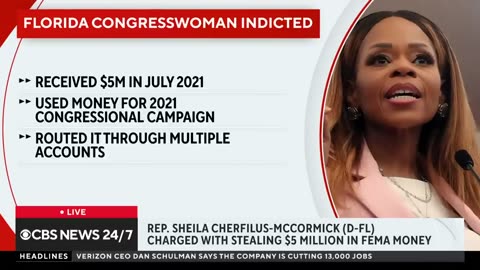 Rep. Sheila Cherfilus-McCormick charged for allegedly misusing federal emergency funds