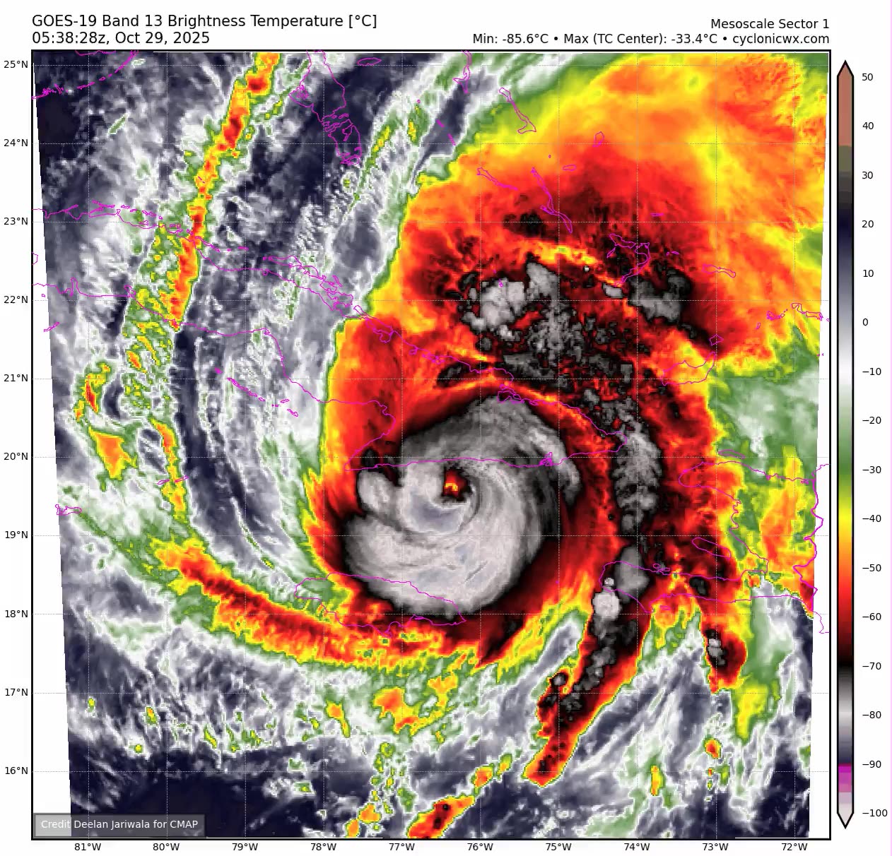 NHC says Hurricane Melissa is expected to make landfall soon along the ...