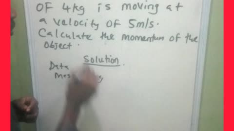 How to calculate momentum of an object