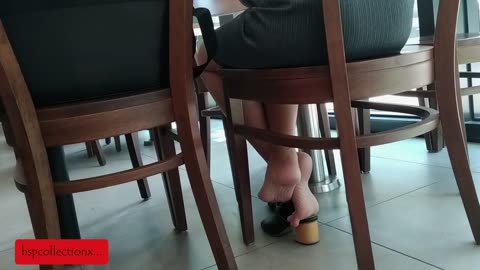 Under chair bare dipping!