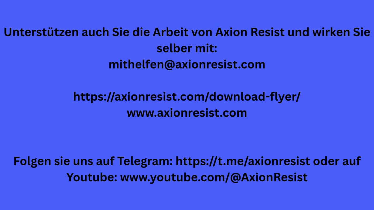 Kongress von Axion Resist am 18.10 und 19.10.2025