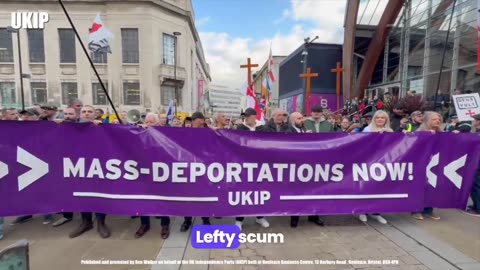 The Marxists tried to block us from marching in Sheffield, but we overcame their thuggery