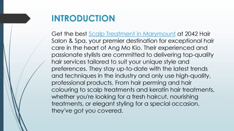 Get the best Scalp Treatment in Marymount