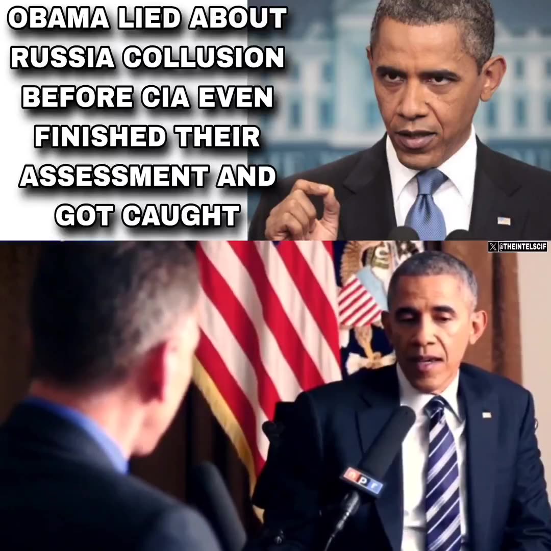 OBAMA lied about Russia Collusion before the CIA even finished their intelligence...