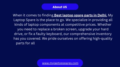 Best Laptop Spare Parts Wholesale in Delhi – My Laptop Spare