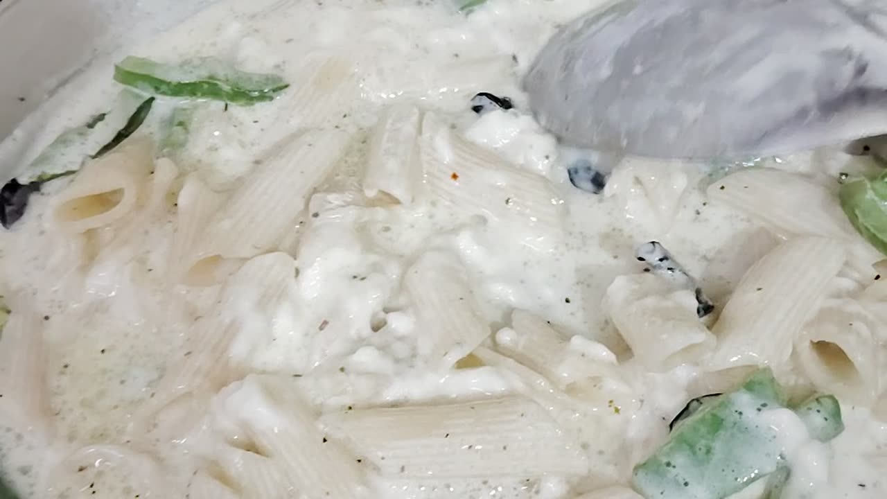 Indian home style white sauce pasta part-5