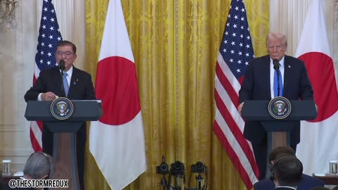 Best part of the press conference was Trump’s face when Prime Minister Ishiba