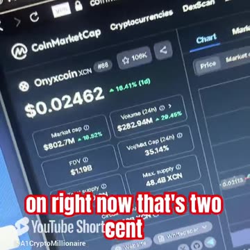 onyxcoin xcn crypto coin price prediction #fyp