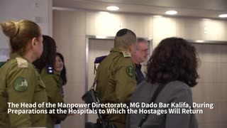 Footage of the Head of the Manpower Directorate, MG Dado Bar Kalifa, during