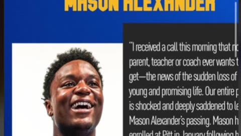 Pitt Football's Mason Alexander Died At The Age Of 18!