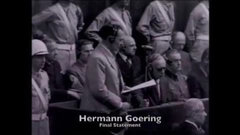 Hermann Göring Answering Questions During Nuremburg Trials