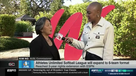 US Sports Softball Feat. Kim Ng talks about the AUSL on SportsCenter