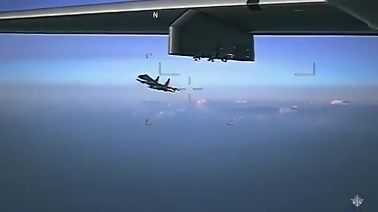 Su-35 Meets French-Marked U.S. Reaper MQ-9 Over Eastern Mediterranean