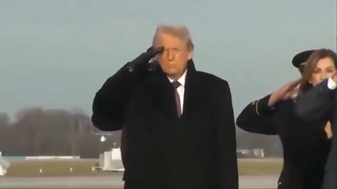 President Trump at the dignified transfer of Americans killed in Syria