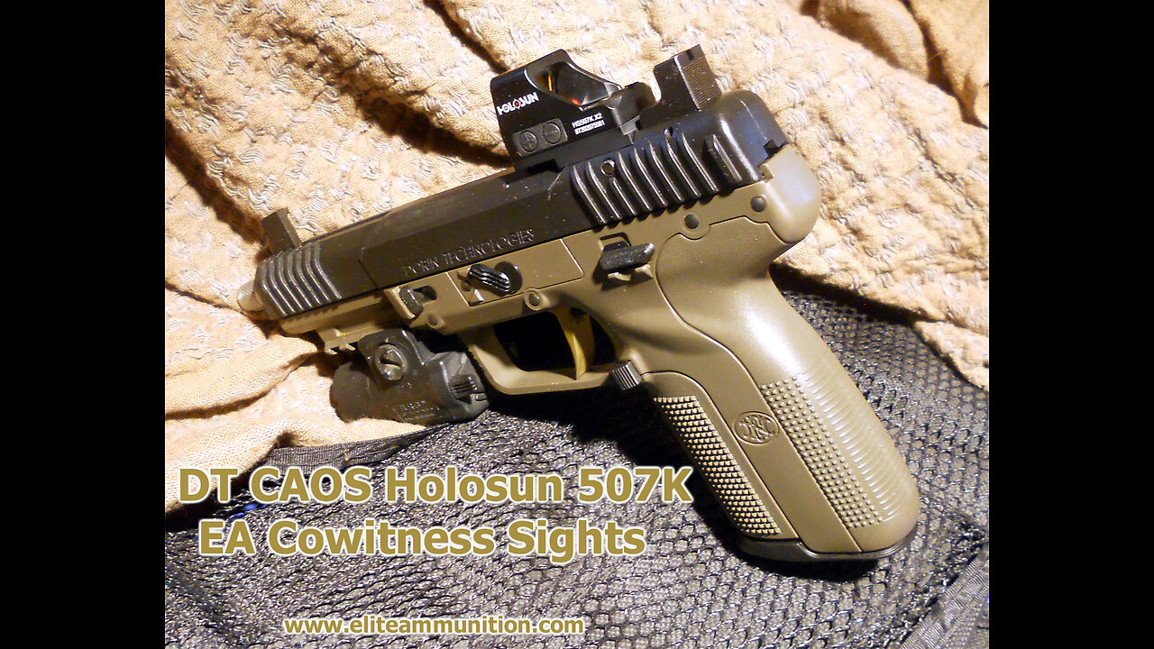 Elite Ammunition Un Box of the Dorin Technologies CAOS Five Seven Red Dot Mount System