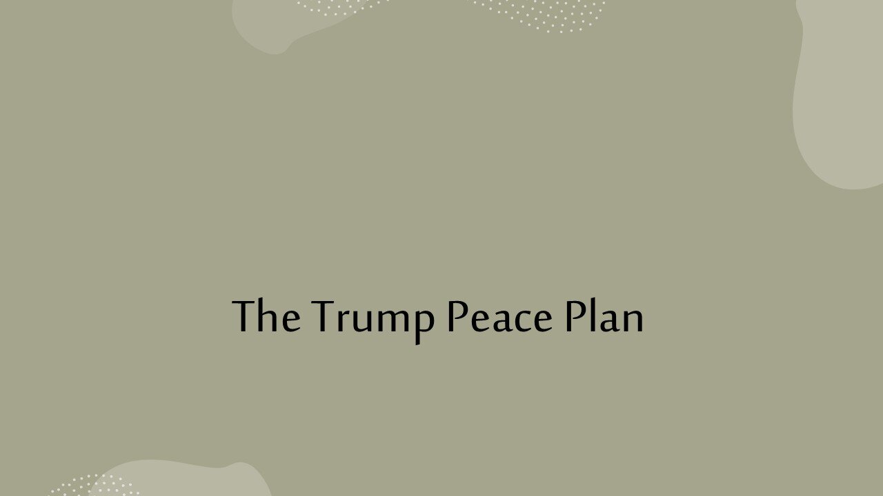 The Trump Peace Plan