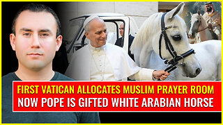 Vatican allocates Muslim prayer room and Pope is gifted Arabian white horse