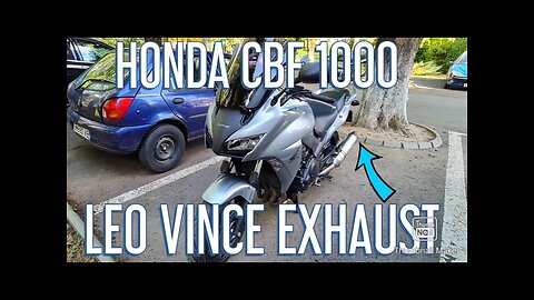 COLD START CBF 1000 LEOVINCE CARBON EXHAUST WITH AND WITHOUT SILENCER
