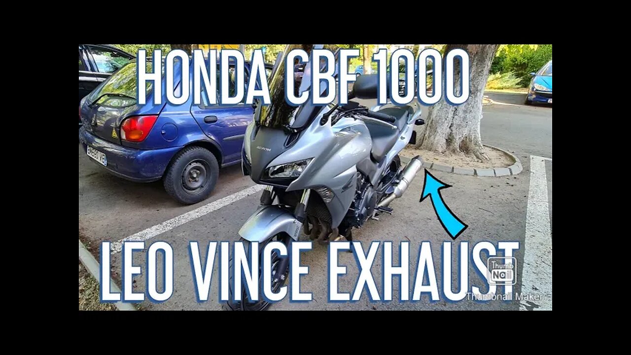 COLD START CBF 1000 LEOVINCE CARBON EXHAUST WITH AND WITHOUT SILENCER