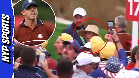 Fan throws beer at Rory McIlroy's wife at Ryder Cup 