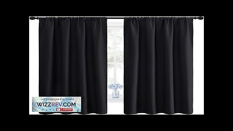 NICETOWN Halloween Black Blackout Curtain Blinds Solid Thermal Insulated Window Treatment Review