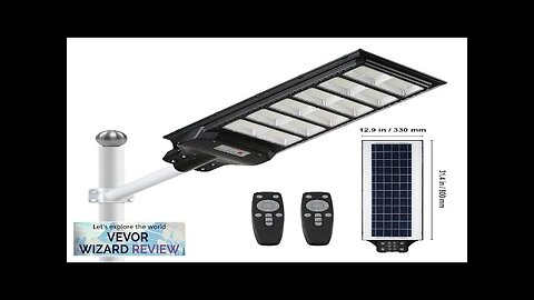 VEVOR 600W Solar Street Light 1000LM LED Solar Flood Lights Outdoor Review