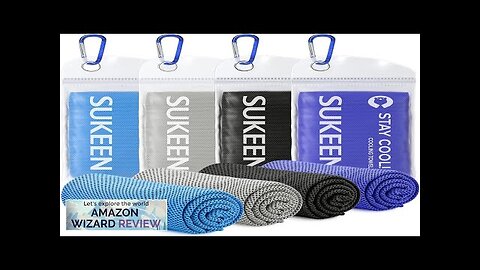 Sukeen 4 Pack Cooling Towel (40"x12")Ice TowelSoft Breathable Chilly TowelMicrofiber Review