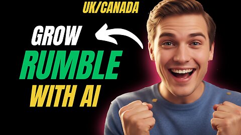 How to grow rumble channel with th help of AI