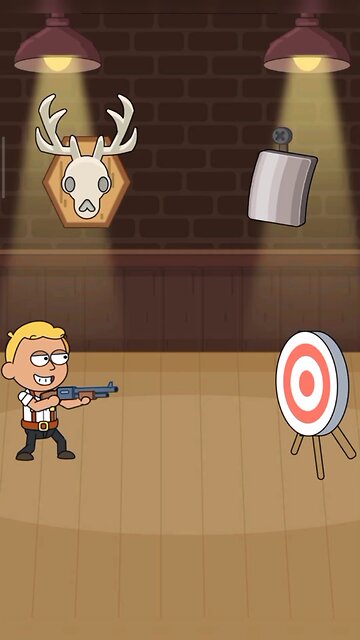 When the aim goes wrong, disaster follows! shorts