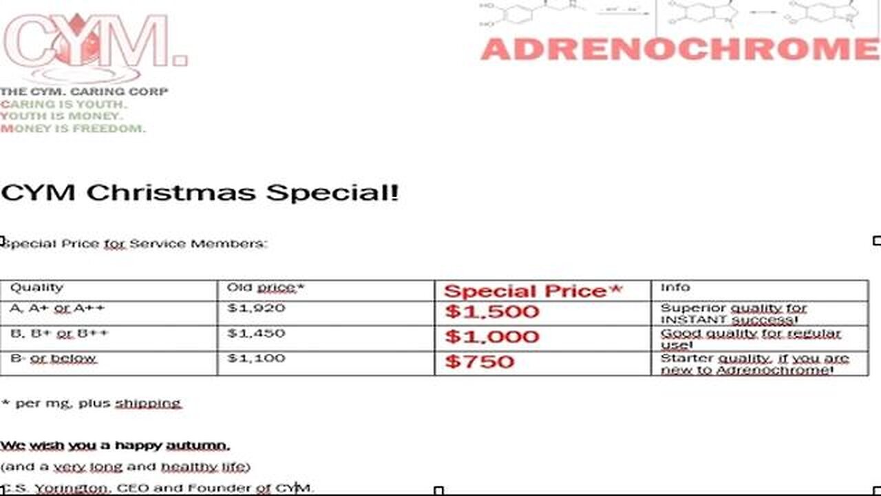 A D R E N O C H R O M E -- Its everywhere!