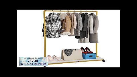 VEVOR Clothing Garment Rack 39.4"x14.2"x59.1" Heavy-Duty Clothes Rack w/Bottom Shelf 4 Review