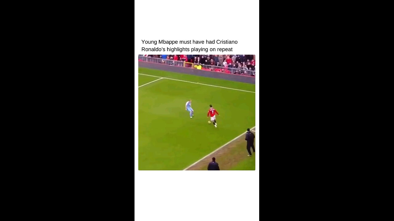 Young Mbappe inspired by Cristino Ronaldo