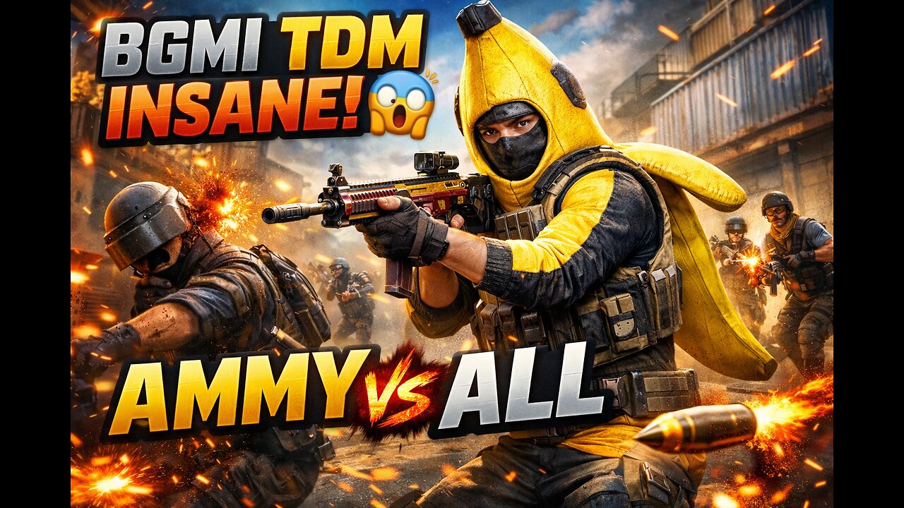 BGMI TDM INSANE! 😱 Ammy vs ALL 🔥