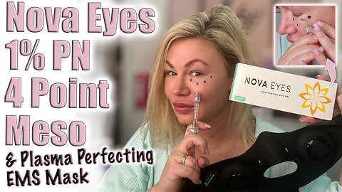 Nova Eyes 1% PN, 4 Point Under Eye Technique to Avoid Bruising! Glamderma code Jessica10 Saves