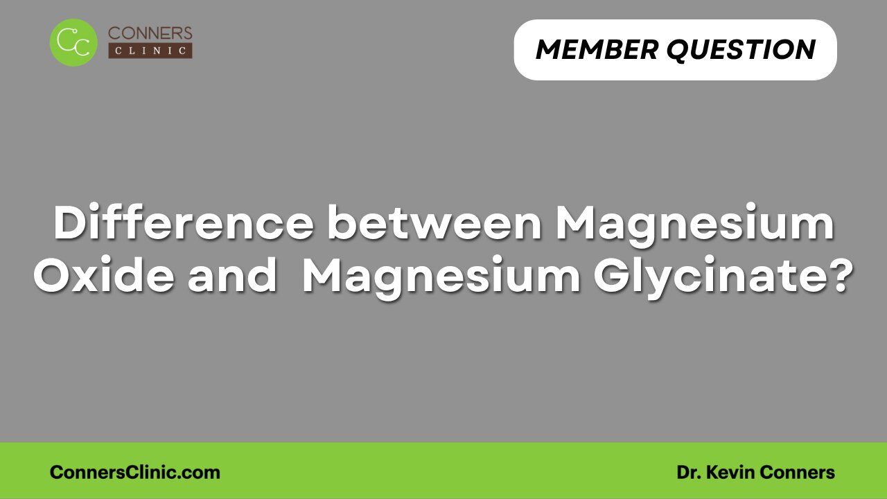 Magnesium Type Difference