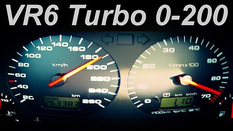 VW GOLF Acceleration 0-200 VR6 Turbo Volkswagen