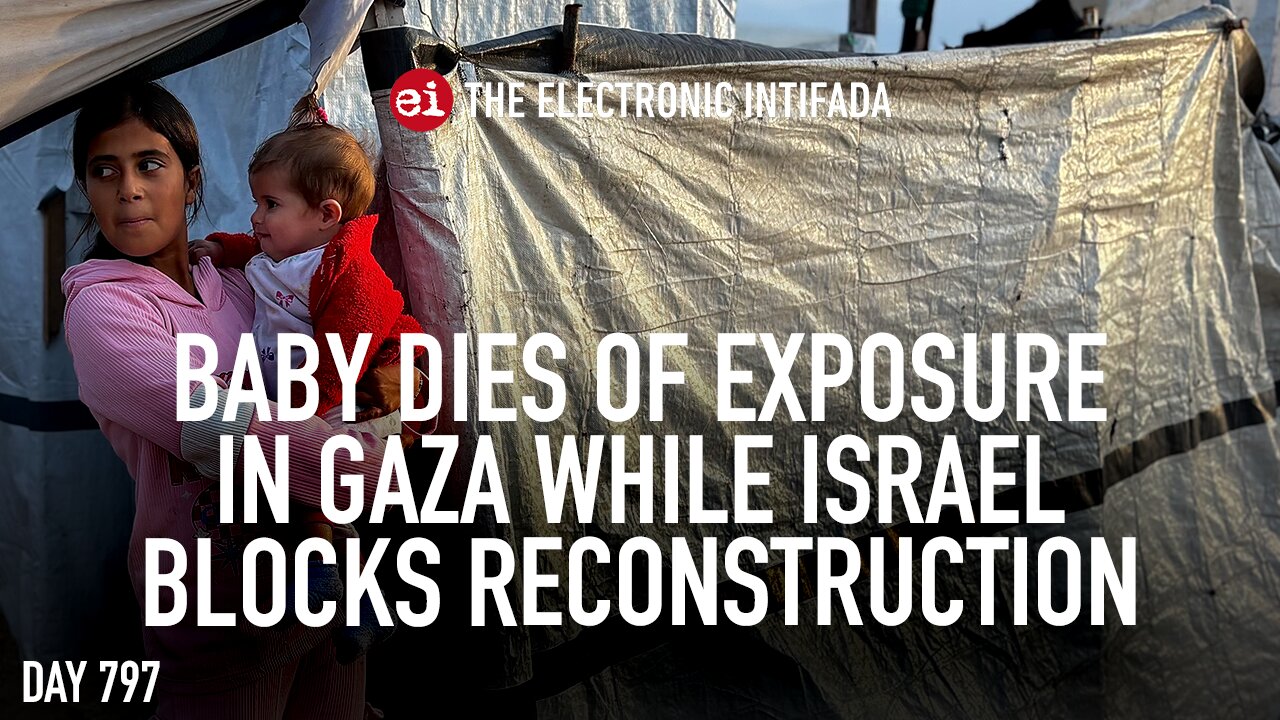 Baby dies of exposure in Gaza while Israel blocks reconstruction, with Nora Barrows-Friedman