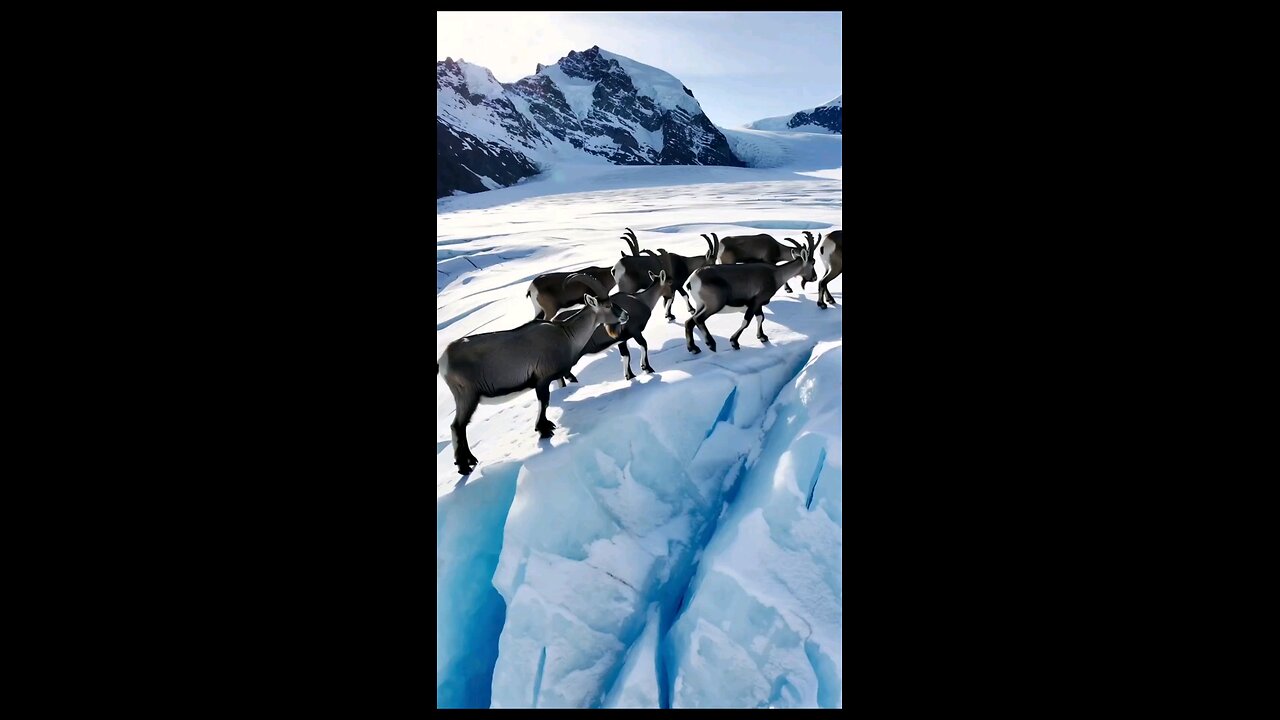 Mountain Goats Masters of Ice and Survival| Glacier Crossings, Icy Slopes, and Winter Migration