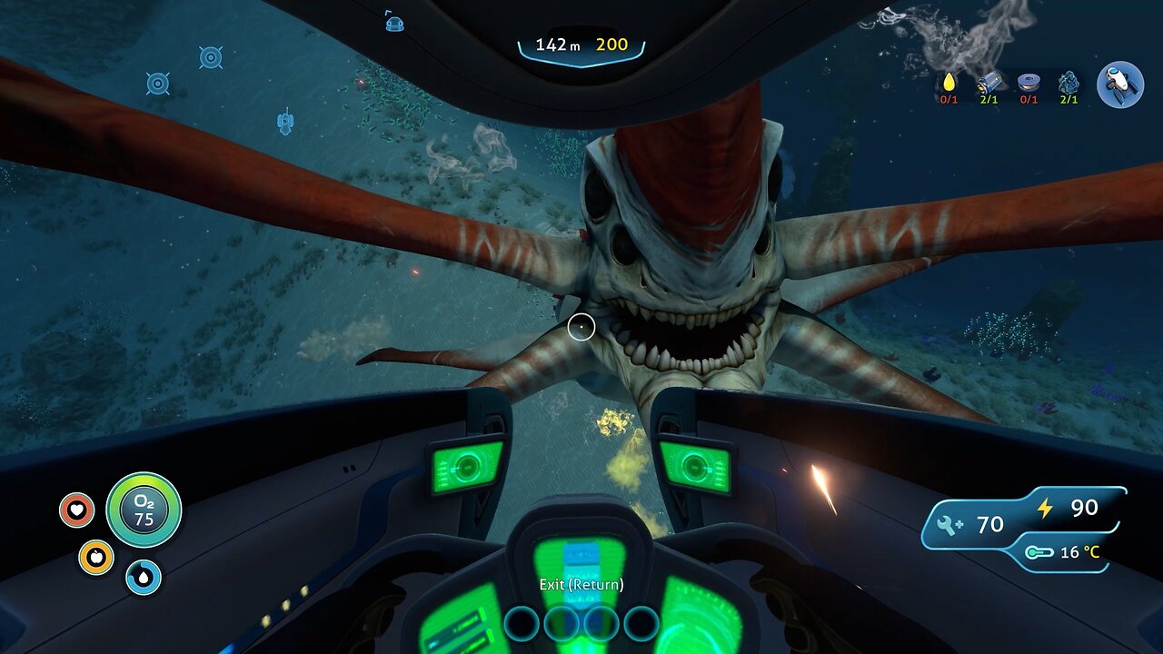 A Reaper Leviathan ate my Seamoth! (Subnautica)