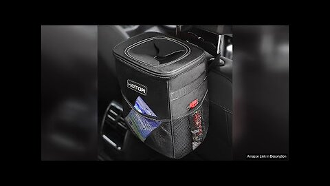 HOTOR Car Trash Can with Lid and Storage Pockets - 100% Leak-Proof Review