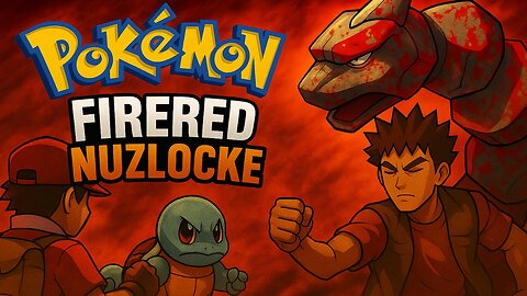 Pokemon Fire Red Nuzlocke! | The First Gym | Night Time Nuzzies