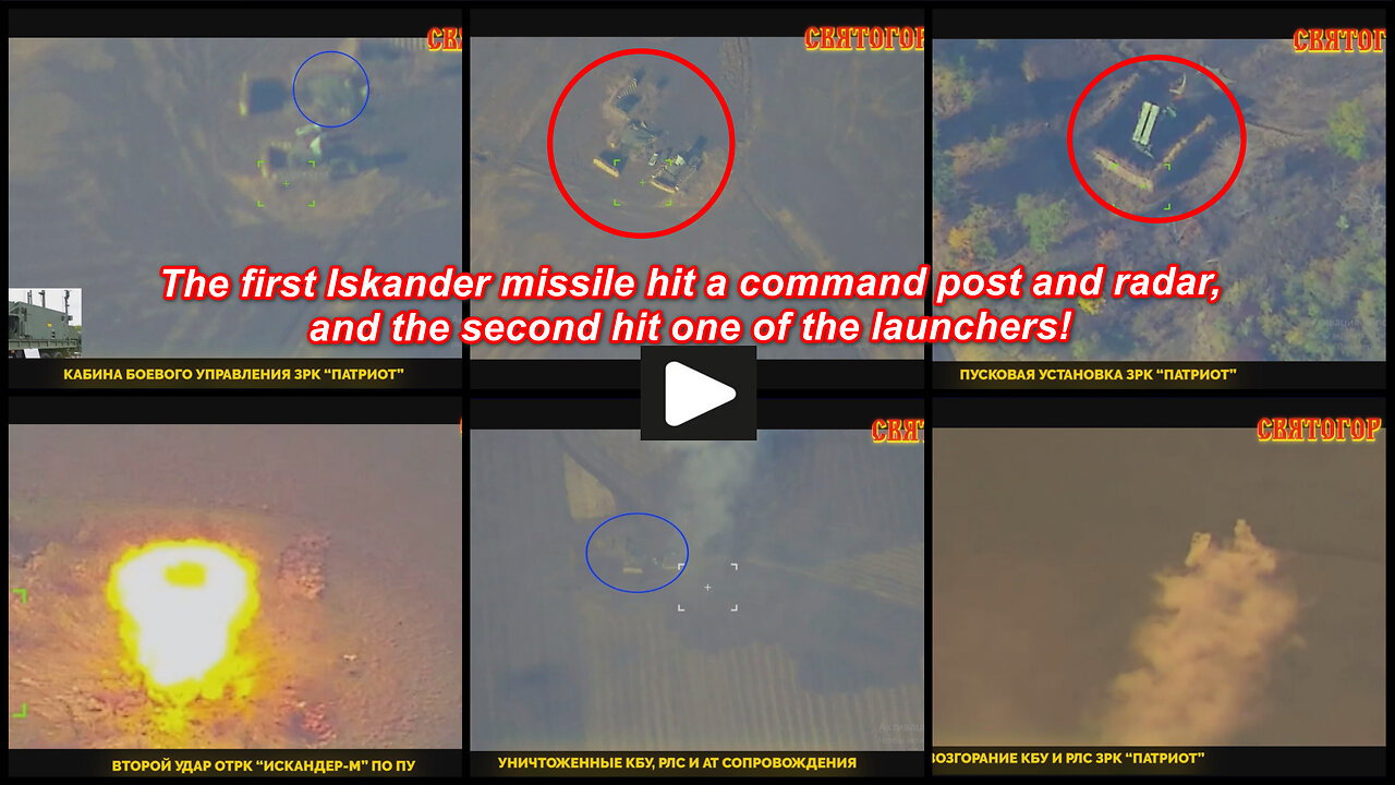 Near Pavlohrad: Russian Iskander missiles hit Patriot Air defense system